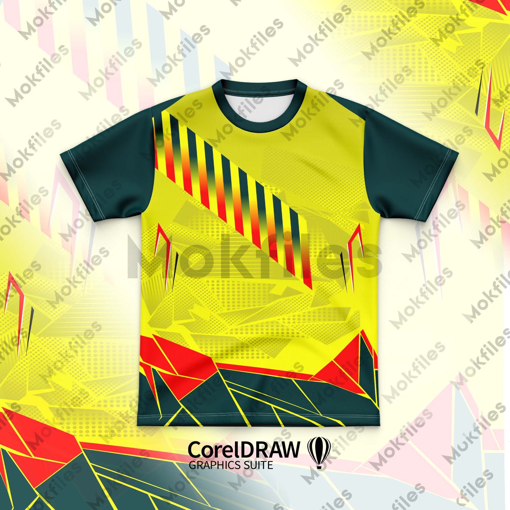 CorelDRAW CDR Jersey Designs sports M-CR106