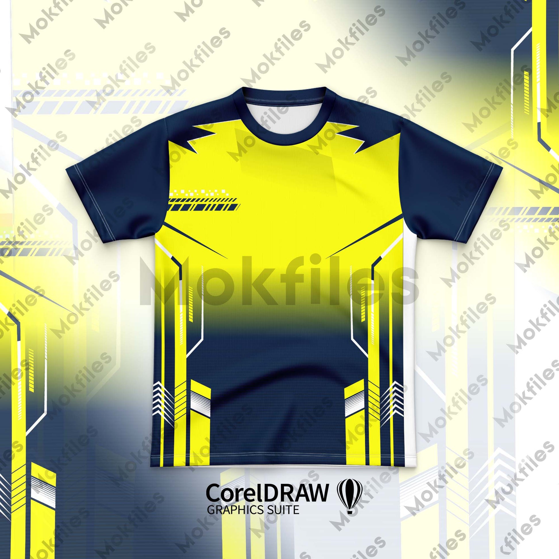 CorelDRAW CDR Jersey Designs sports M-CR136