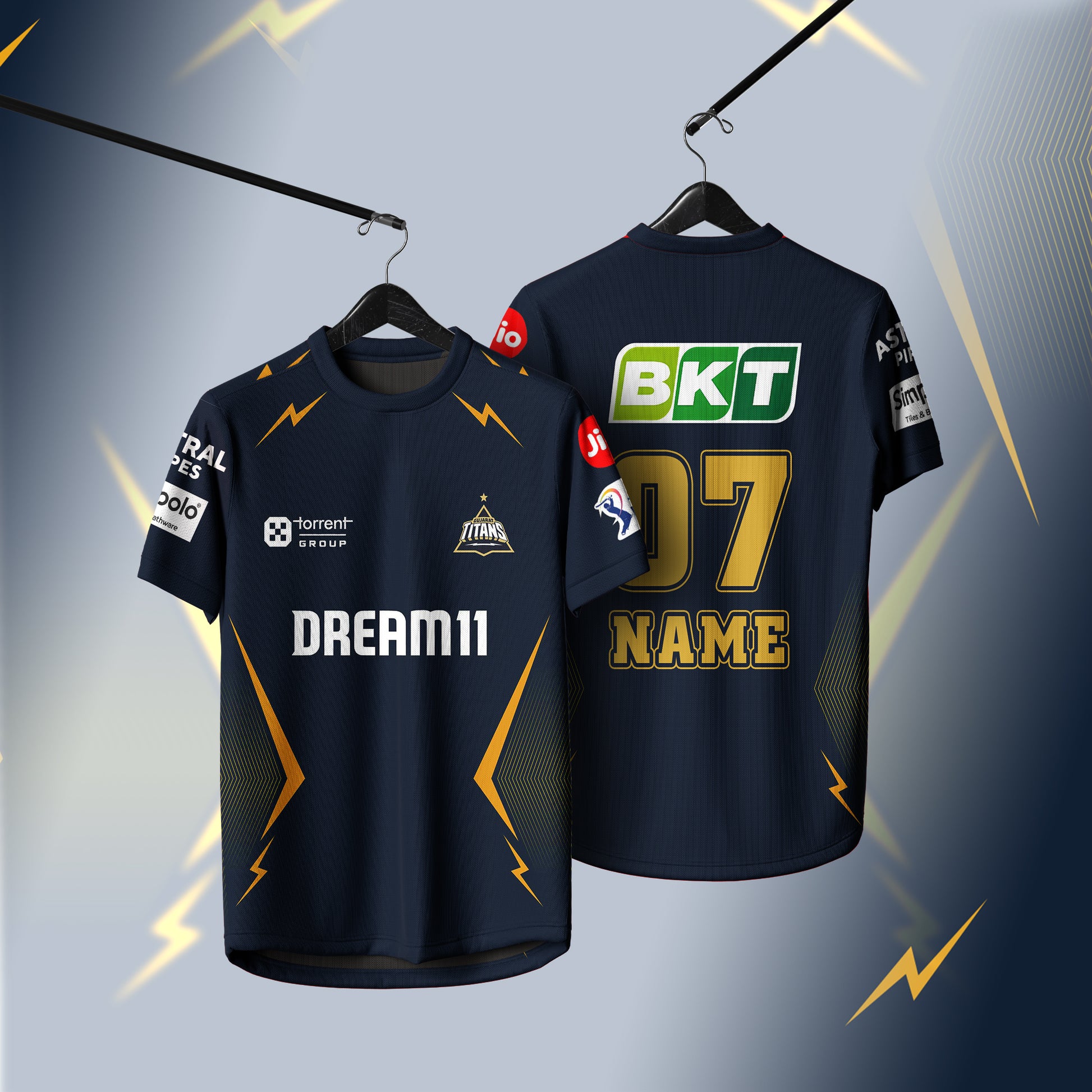 IPL jersey design, sports t-shirt design M-IPL08